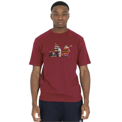 Front - Peaceful Hooligan Mens Poster T-Shirt