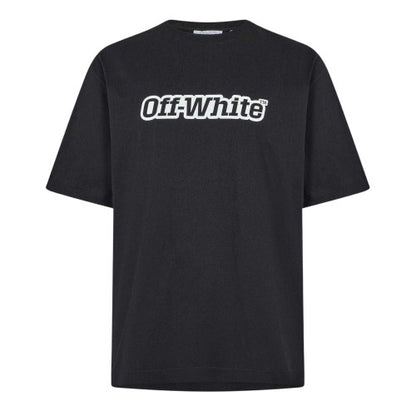 Front - Off White Mens Outline Skate T-Shirt