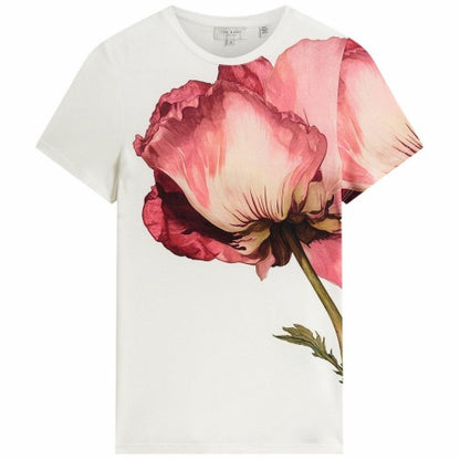 Front - Ted Baker Womens/Ladies Large Floral Slim T-Shirt