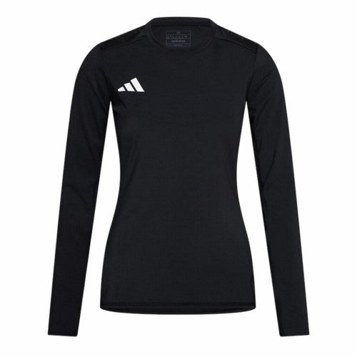 Front - Adidas Womens/Ladies Contrast Back Print Long-Sleeved T-Shirt