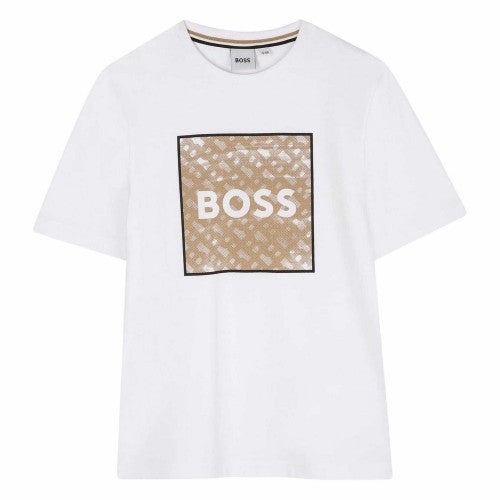 Front - Boss Unisex Adult Monogram Jersey T-Shirt