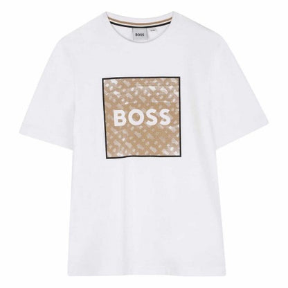 Front - Boss Unisex Adult Monogram Jersey T-Shirt
