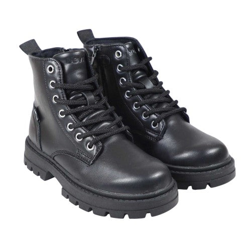 Front - Levis Childrens/Kids Pasadena Combat Boots
