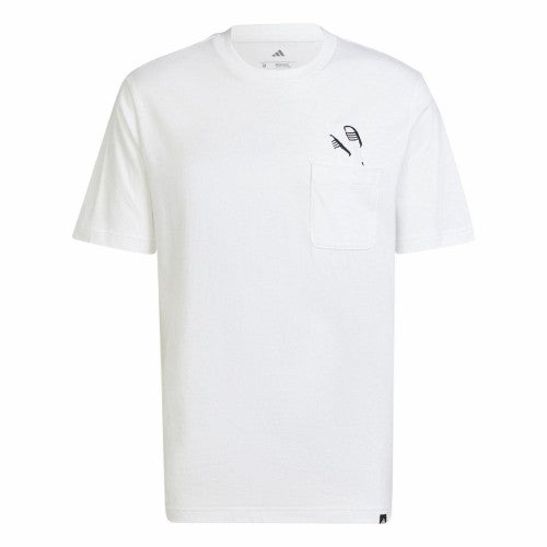 Front - Adidas Mens Slider Pocket T-Shirt