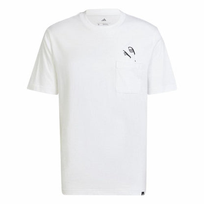 Front - Adidas Mens Slider Pocket T-Shirt