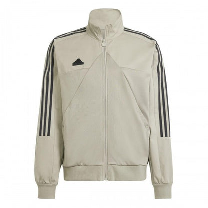 Front - Adidas Mens Tiro Material Mix Track Jacket