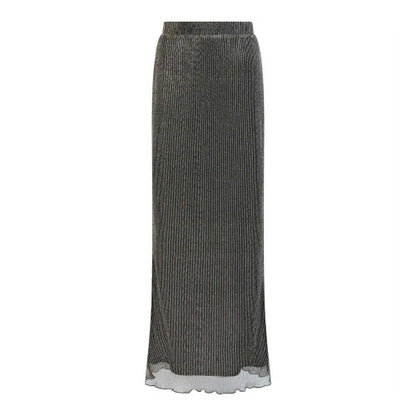 Front - French Connection Womens/Ladies Tamy Lurex Plisse Maxi Skirt