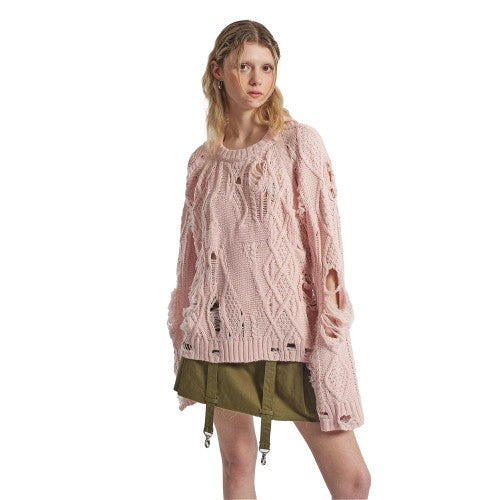 Front - The Ragged Priest Womens/Ladies Disciple Cable Knit Maxi Dress