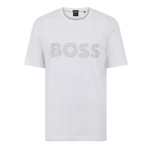 Front - Boss Mens Lettering Logo T-Shirt