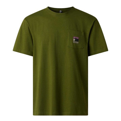 Front - The North Face Mens Mountain Pocket T-Shirt