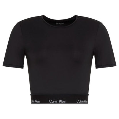 Front - Calvin Klein Womens/Ladies Slim Crop T-Shirt