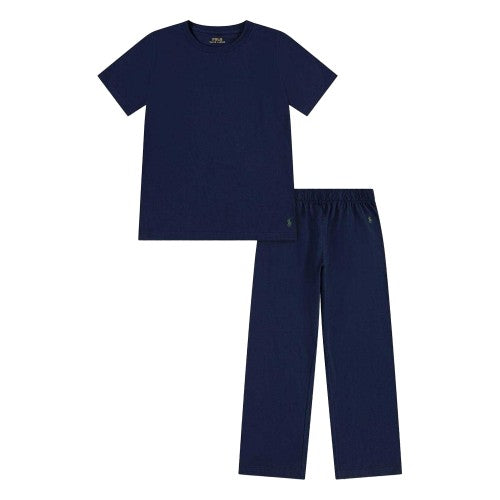 Front - Ralph Lauren Childrens/Kids Embroidered Logo Loungewear Set