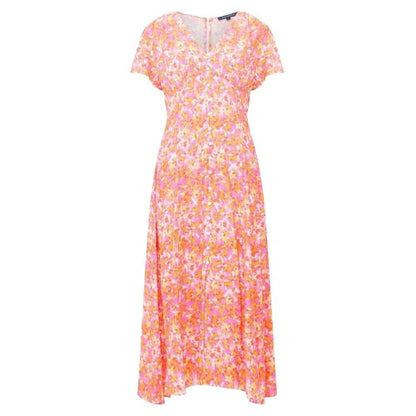 Front - French Connection Womens/Ladies Cass Delph A-line Regular Midi Dress