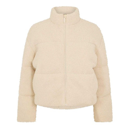 Front - USA Pro Womens/Ladies Borg Puffer Jacket