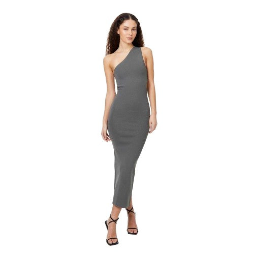 Front - Jack Wills Womens/Ladies Knitted Asymmetric Cut Out Midi Dress