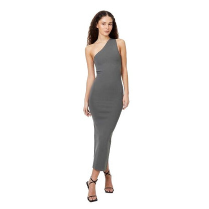 Front - Jack Wills Womens/Ladies Knitted Asymmetric Cut Out Midi Dress