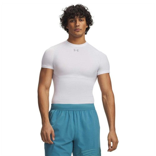 Front - Under Armour Mens HeatGear Compression Base Layer Top