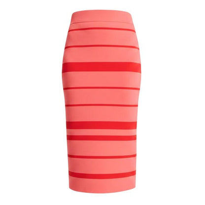 Front - Ted Baker Womens/Ladies Striped Knitted Pencil Skirt