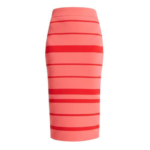 Front - Ted Baker Womens/Ladies Striped Knitted Pencil Skirt