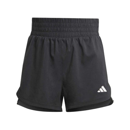 Front - Adidas Womens/Ladies Pacer 3 Stripes Side Slits Shorts