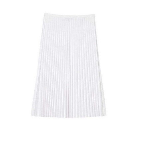 Front - Lacoste Womens/Ladies Pleated Elasticated Waist Midi Skirt