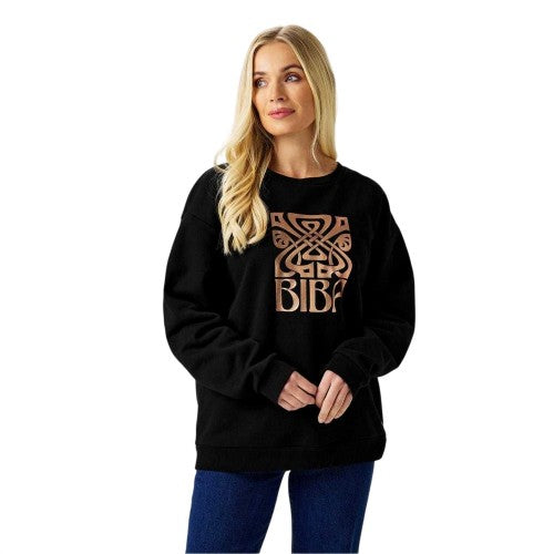 Front - Biba Womens/Ladies Graphic Print Relaxed Fit Sweatshirt