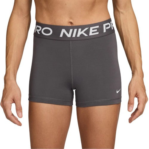 Thunder Grey-White - Front - Nike Womens-Ladies Pro Dri-FIT Stretch Running Shorts