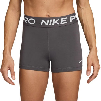 Thunder Grey-White - Front - Nike Womens-Ladies Pro Dri-FIT Stretch Running Shorts
