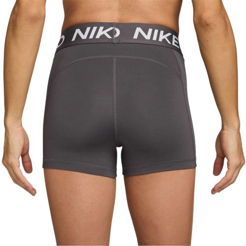 Thunder Grey-White - Back - Nike Womens-Ladies Pro Dri-FIT Stretch Running Shorts