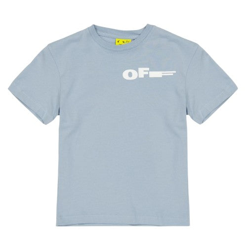 Front - Off White Childrens/Kids Logo Back Print T-Shirt
