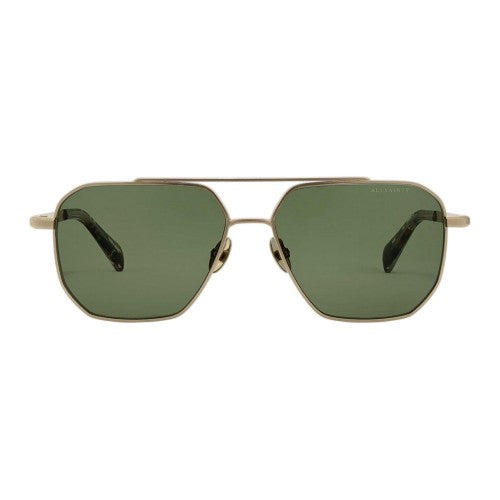 Front - AllSaints Mens Dune Geometric Hexagon Sunglasses