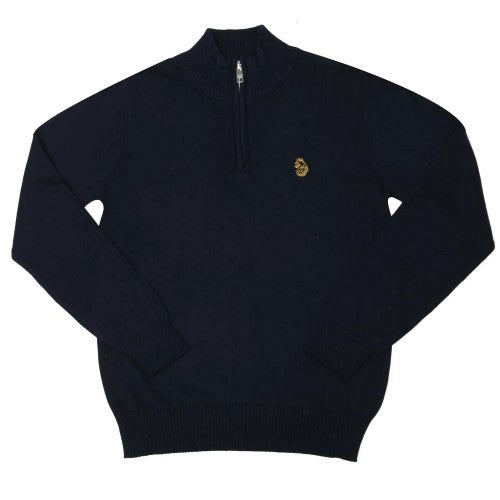 Front - Luke 1977 Childrens/Kids Pretender Knitted Quarter Zip Jumper