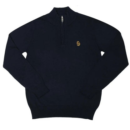 Front - Luke 1977 Childrens/Kids Pretender Knitted Quarter Zip Jumper