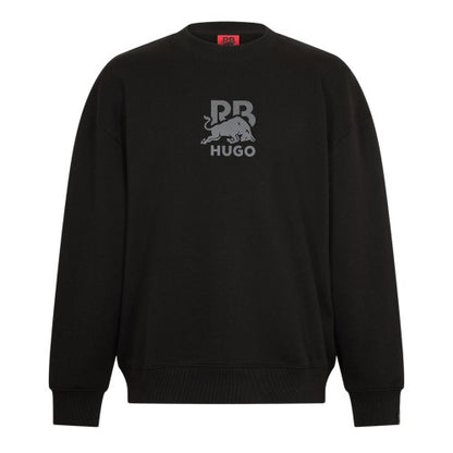 Front - Hugo Mens Ribbed Collar Sweatshirt