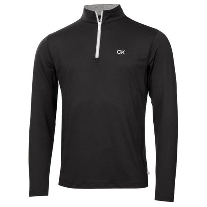 Front - Calvin Klein Mens Albany Half Zip Golf Sweatshirt