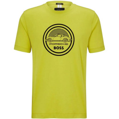 Front - Boss Mens Porsche Logo T-Shirt