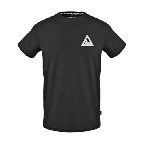 Front - Aquascutum Mens Triangle Logo Crew Neck T-Shirt