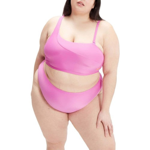 Front - Speedo Womens/Ladies Asymmetric Plus Bikini
