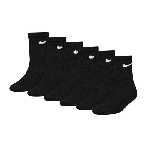 Front - Nike Childrens/Kids Logo Crew Socks (Pack of 6)
