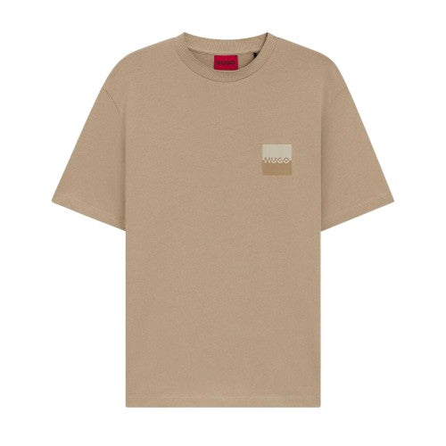 Front - Hugo Boss Mens Dusplito Split Logo T-Shirt
