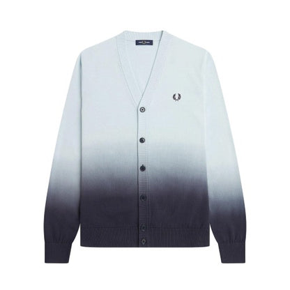 Front - Fred Perry Mens Ombre Cardigan
