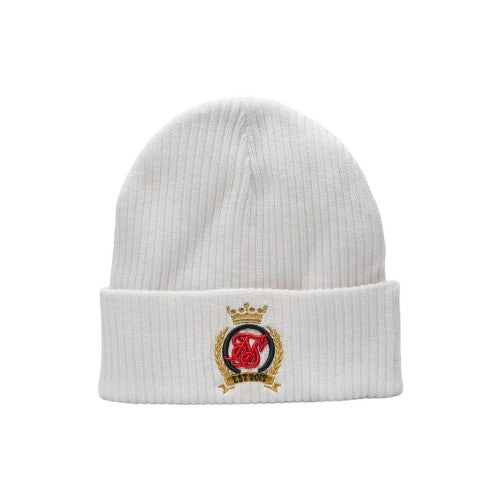 Front - SikSilk Crest Cotton Knitted Beanie