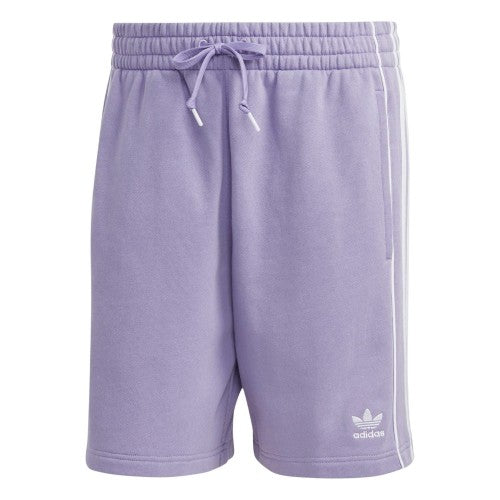 Front - Adidas Mens Essential 3 Stripes Athletic Shorts