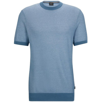 Front - Boss Mens Tantino Knitted T-Shirt
