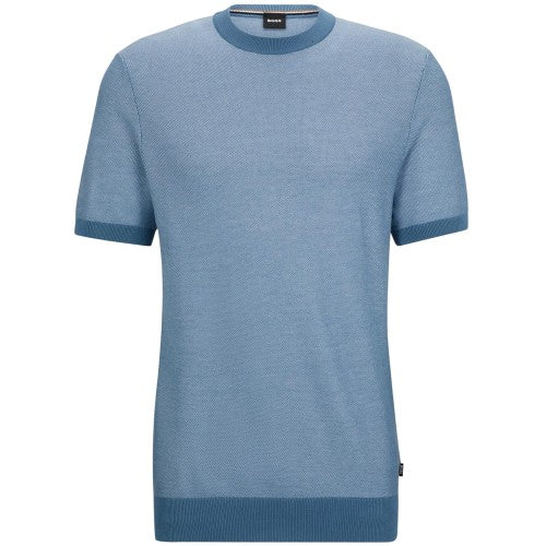 Front - Boss Mens Tantino Knitted T-Shirt