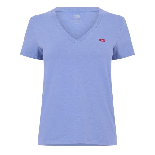 Front - Levis Womens/Ladies Perfect Logo V Neck T-Shirt