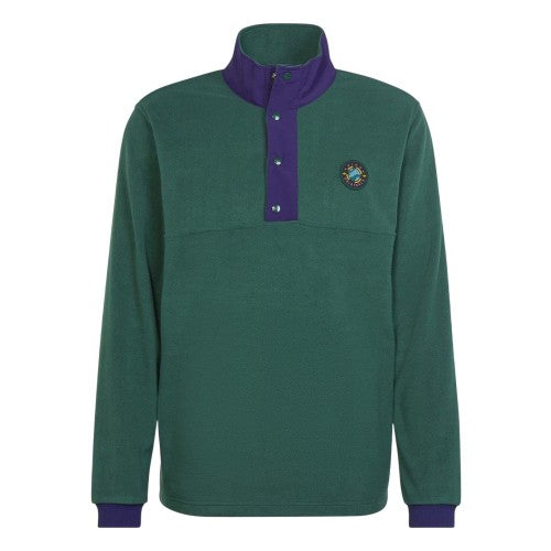 Front - Adidas Mens Collared Relaxed Fit Sweatshirt