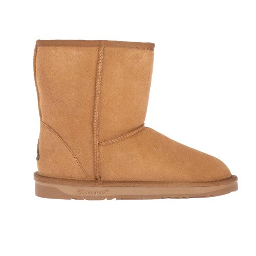 Front - EverAu Womens/Ladies Parrot Classic Cow Suede Short Shaft Boots