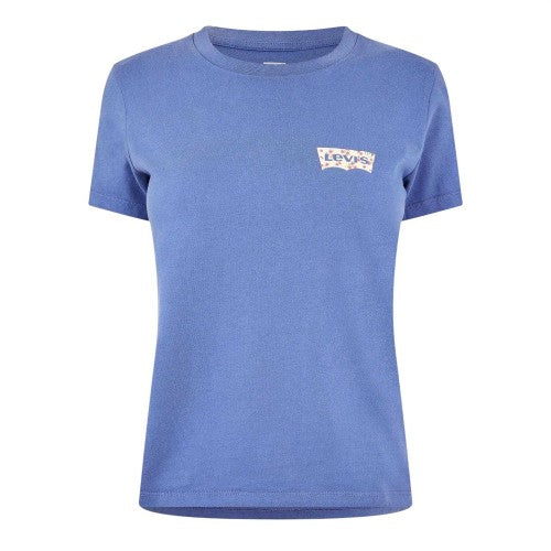 Front - Levis Womens/Ladies Perfect Floral Logo Regular T-Shirt