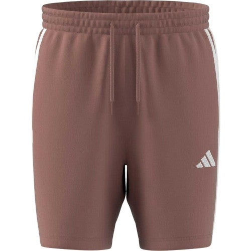 Front - Adidas Mens Fleece 3 Stripes Shorts